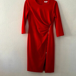 Red Calvin Klein size 4 dress